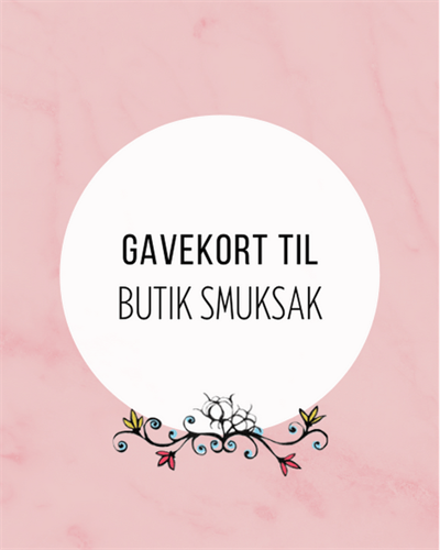 Gavekort til Butik Smuksak - Værdi 1000kr
